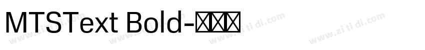 MTSText Bold字体转换